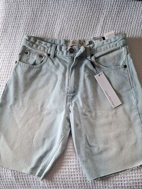 Calvin Klein Jeans Pale Blue Denim Shorts with Tag